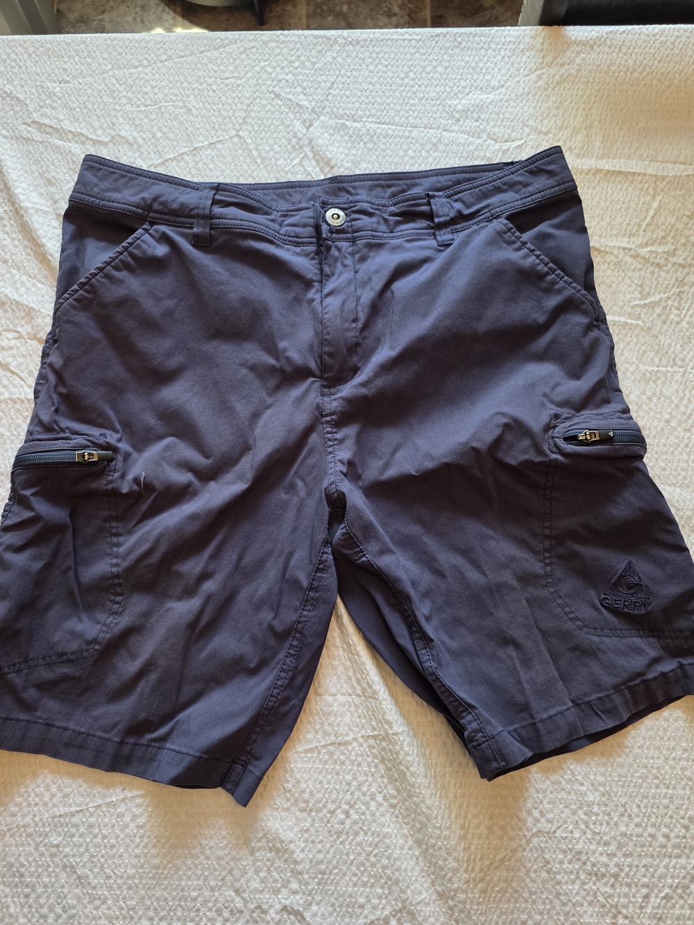 Gerry Men's Navy Cargo Shorts with Zip Pockets